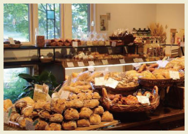 パンオルヴァン 店内に並んだパン